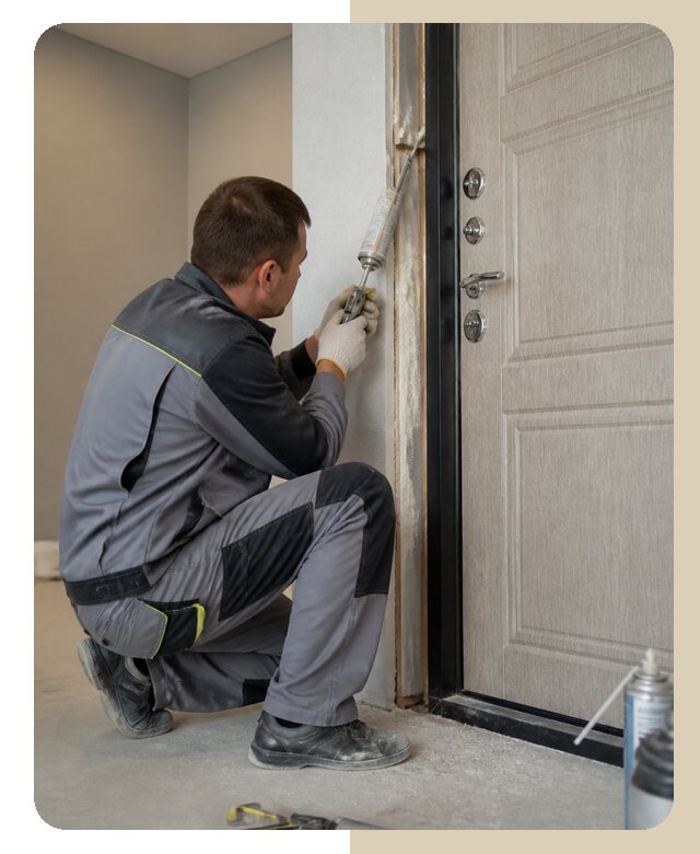 Герметизация дверного проема в Новокубанске от 4679 р. | ДвериЛегко-Нкб
