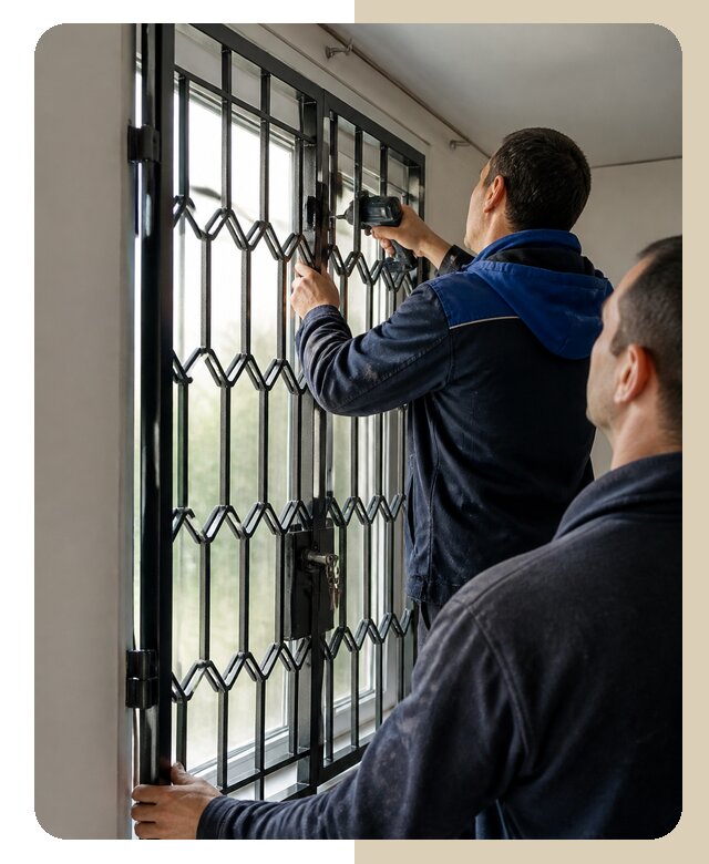 Установка распашных решеток в Новокубанске цена от 6759 р. | ДвериЛегко-Нкб